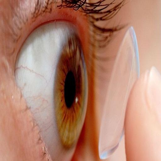 contact lenses wearing videos