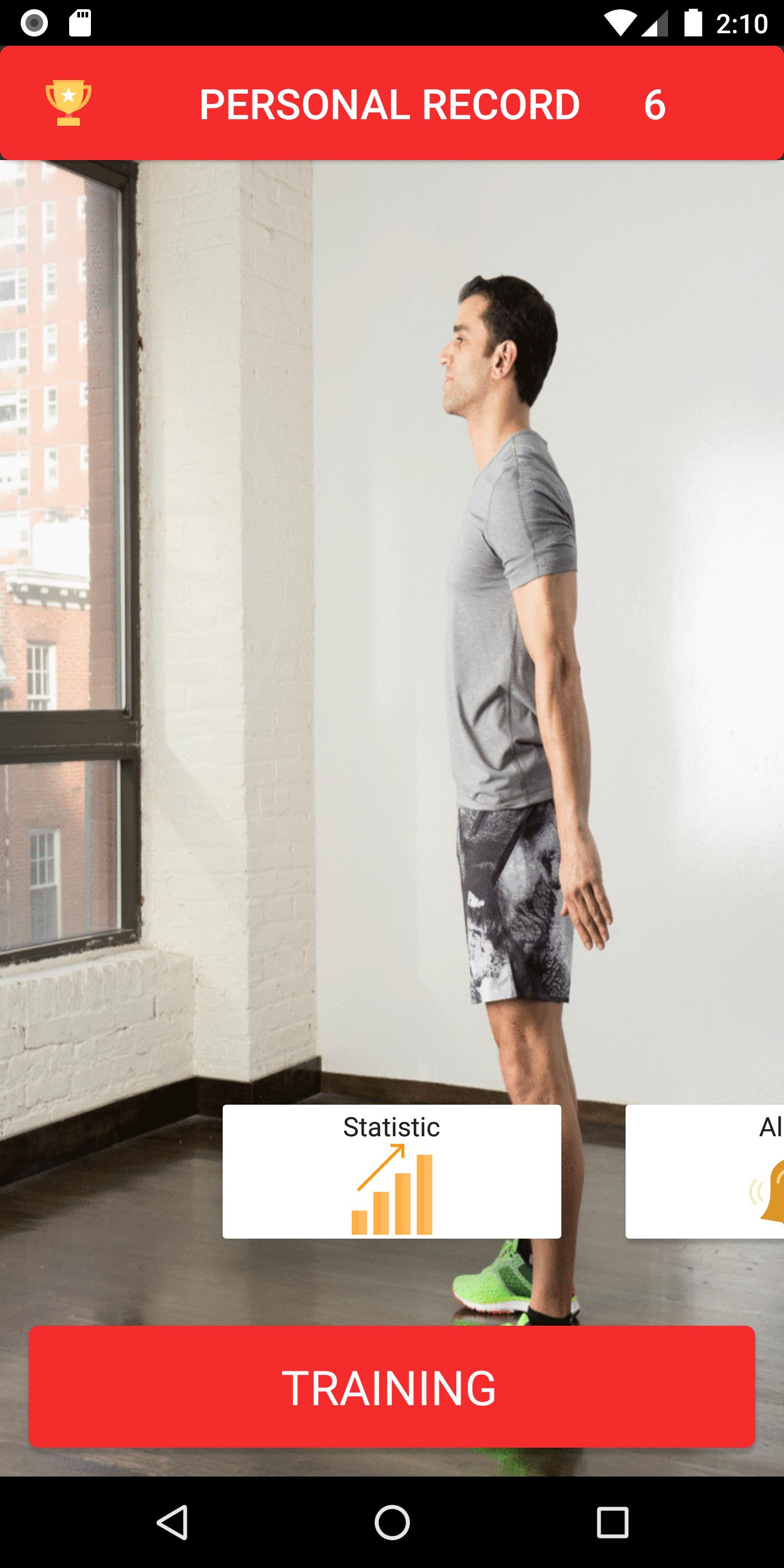 Squats Men Workout. Free Train